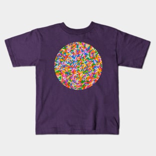 Colorful Candy Sprinkles Photograph Cricle Kids T-Shirt